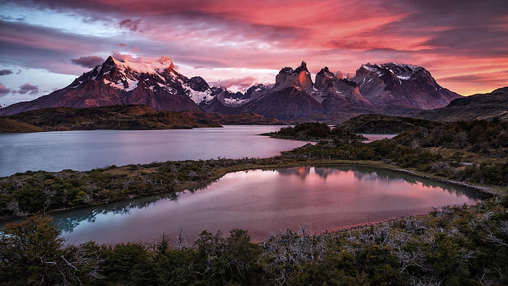 Patagonia Torres Del Paine Chile, idyllic, reflection, windows, beauty in nature Free HD Wallpaper