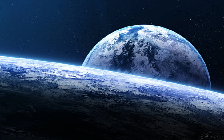 space, 8k, earth, spacescape Free HD Wallpaper