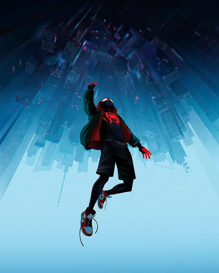 Spider-Man Laptop, spiderman into the spiderverse, animated series Free HD Wallpaper