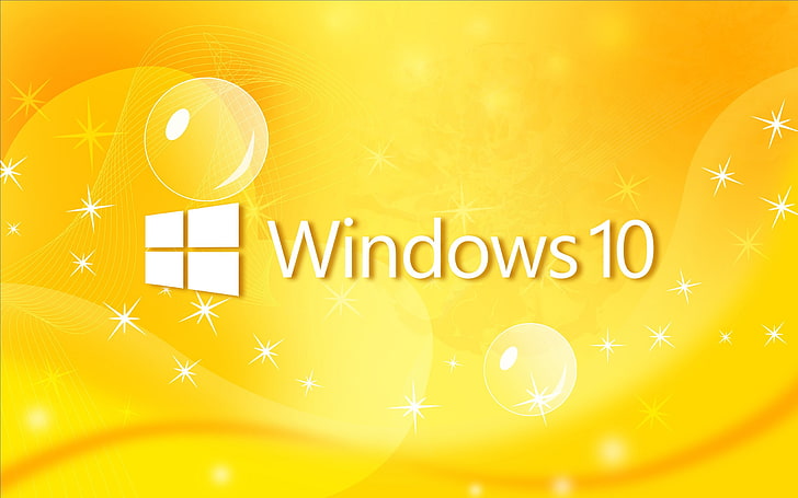 Themes Windows 10, internet, yellow, creativity, computer