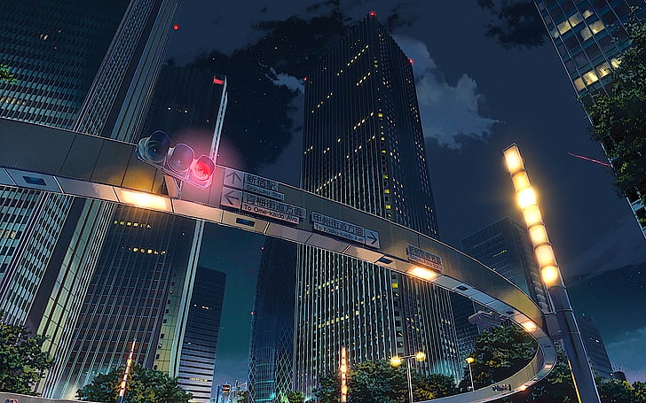 Tokyo Anime City Scenery, night, tokyo, your name, kimi no na wa Free HD Wallpaper