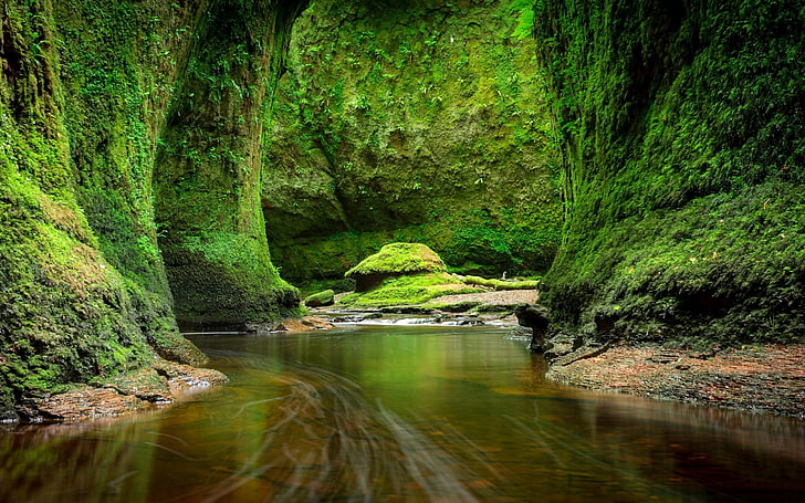 Windows Panoramic, no people, tranquility, rock  object, scotland Free HD Wallpaper