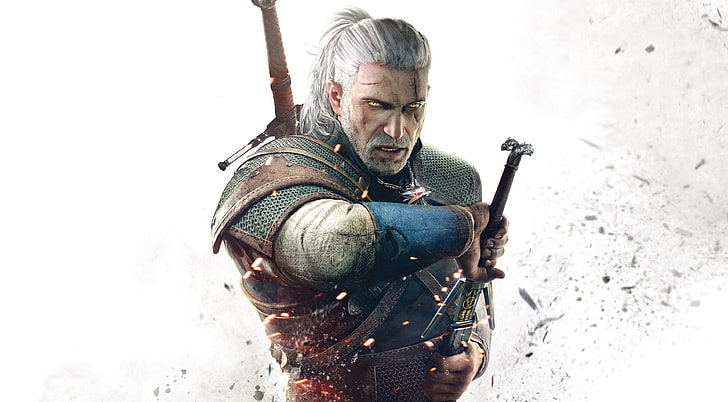 Witcher 3 Gameplay, military, one person, gun, mature men Free HD Wallpaper