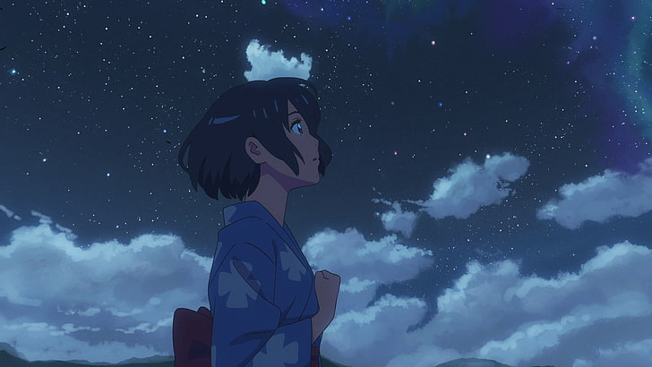 Your Name Anime Sky, anime, kimi no na wa, your name, mitsuha miyamizu Free HD Wallpaper