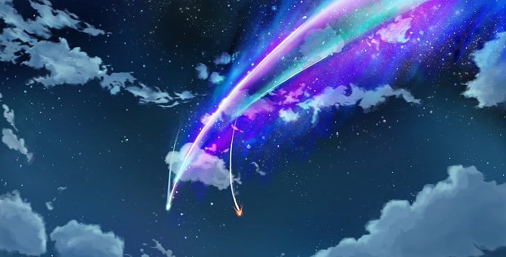 Your Name WA Kimi No Na HD, abstract, no people, space, outdoors Free HD Wallpaper