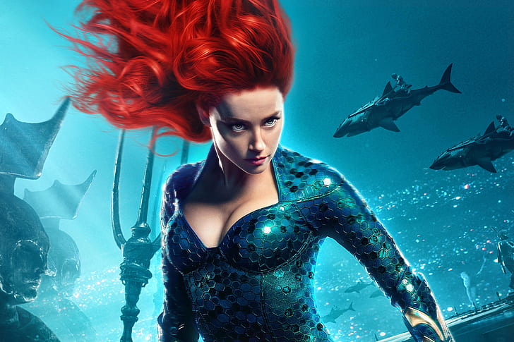 Amber Heard Movies, mera, aquaman, amber heard, justice league Free HD Wallpaper