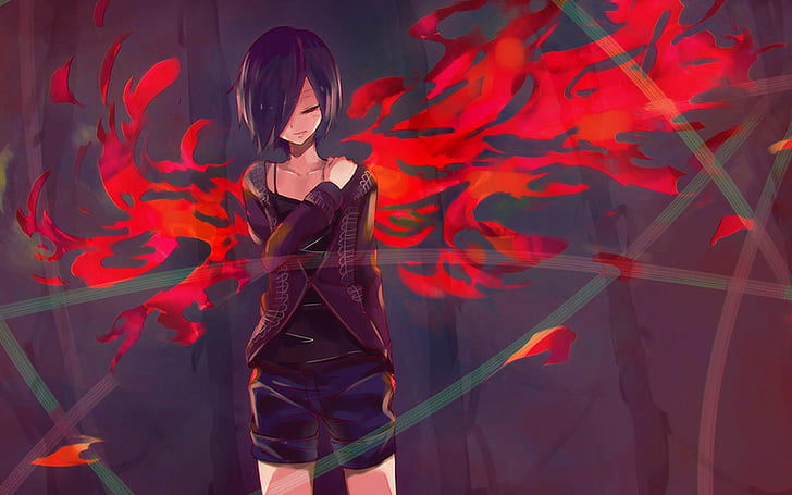 Anime Girl 1024 X 576 Pixels, anime girls, tokyo ghoul, kirishima touka Free HD Wallpaper