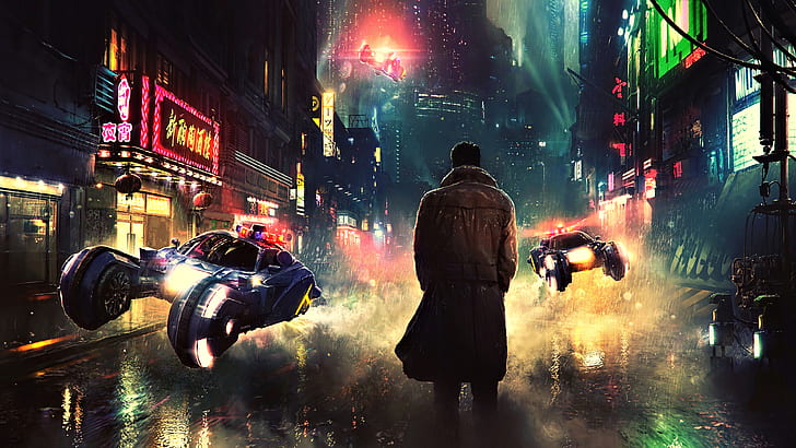 Blade Marvel Concept Art, realistic, futuristic, cyber, rain Free HD Wallpaper