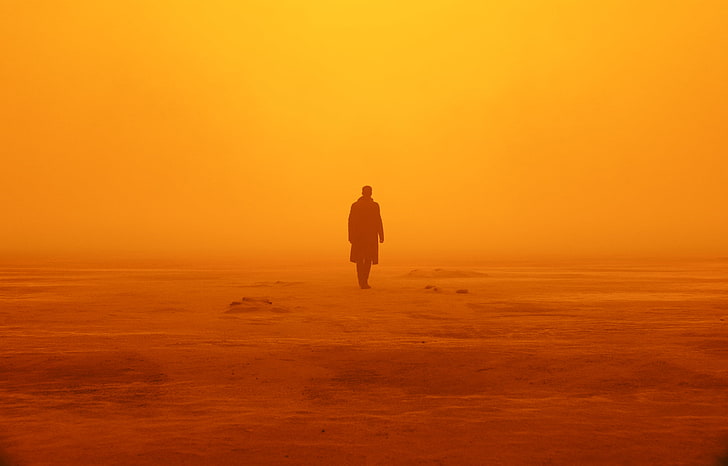 Blade Runner, orange color, ryan gosling, blade runner 2049, scenics  nature