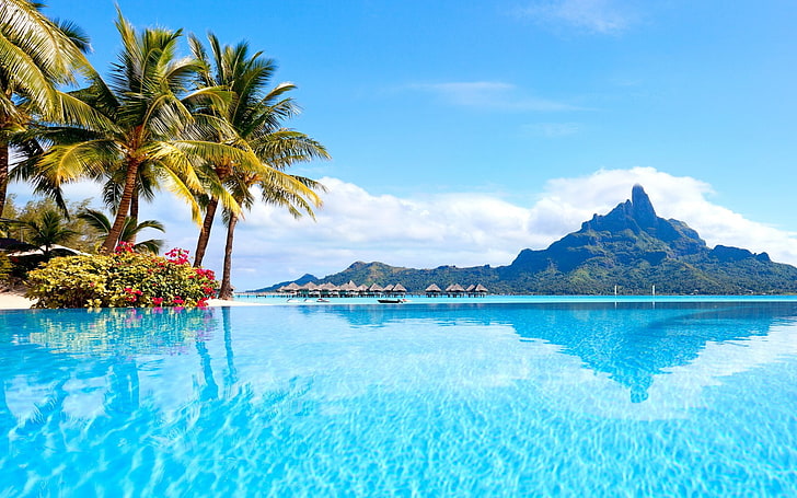 Bora Bora Tahiti Fiji, hd high resolution nature 1920x1200 Free HD Wallpaper