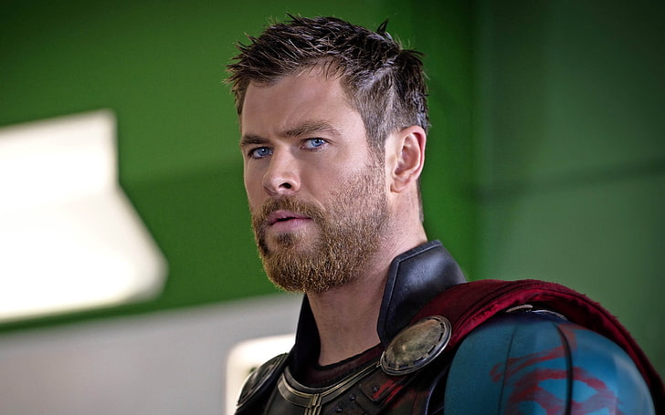 Chris Hemsworth Hulk, males, contemplation, beard, lifestyles