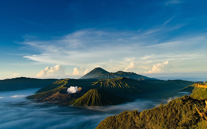 cloud  sky, land, idyllic, tranquil scene Free HD Wallpaper