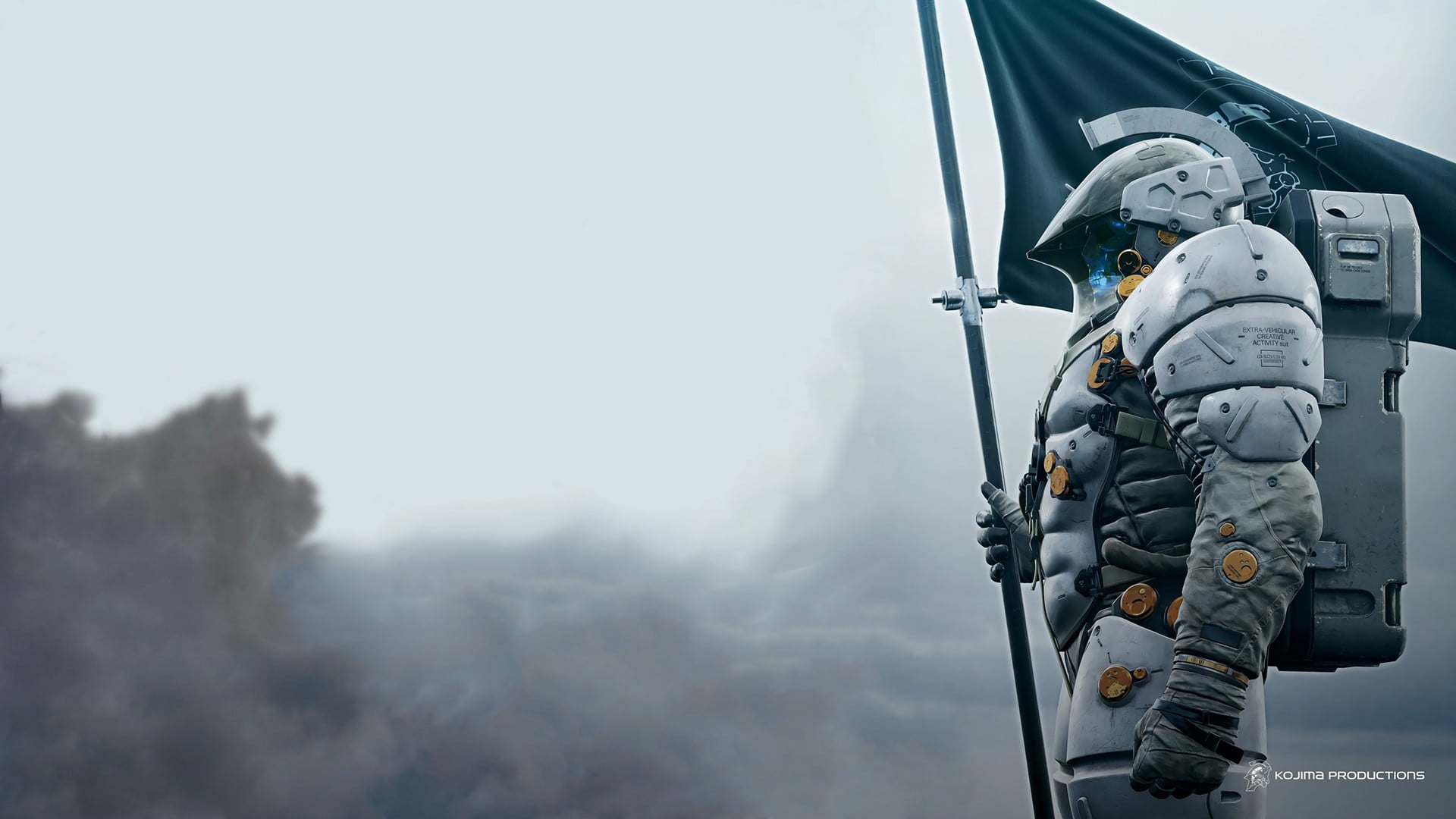 Death Stranding Fan Art, day, government, occupation, warning sign