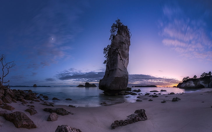 Full Screen Fall, rock, tranquility, beauty in nature, sunset