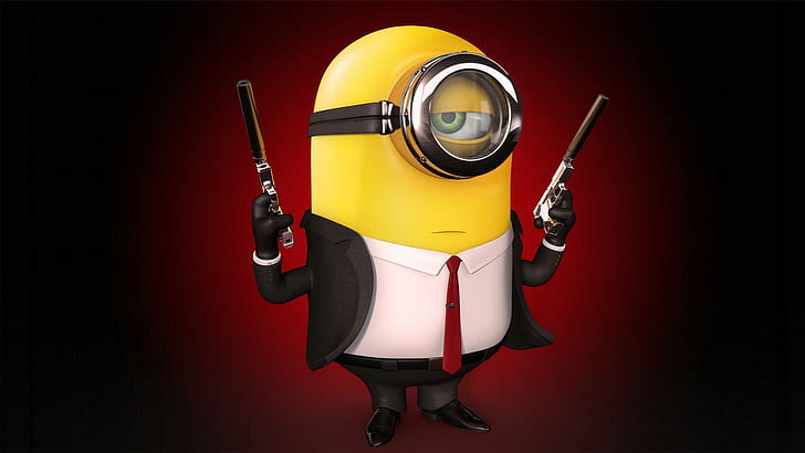 Hit Minion, minions, hitman, despicable me Free HD Wallpaper