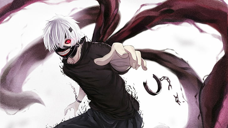 ken kaneki, anime, tokyo ghoul, mask Free HD Wallpaper