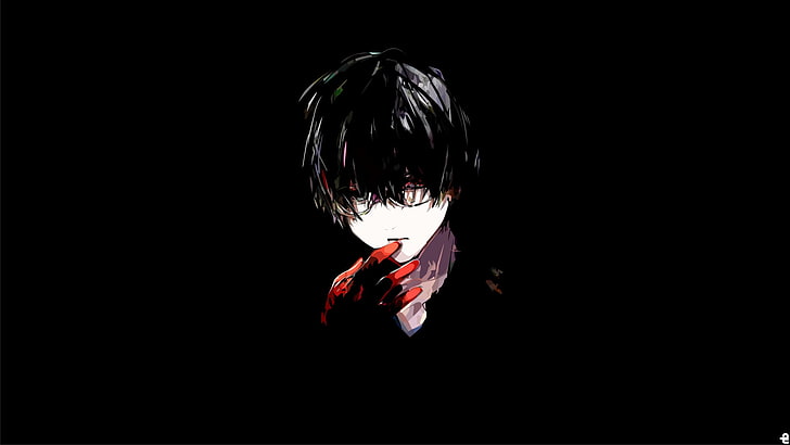 Ken Kaneki Human Form, ken kaneki, anime, tokyo ghoul, black hair Free HD Wallpaper