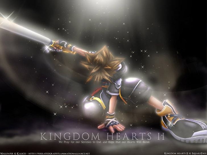 Kingdom Hearts Logo, Art, games, video, Kingdom Free HD Wallpaper