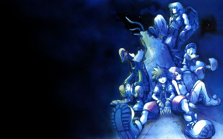 Kingdom Hearts Moon, video, 1280x800, Hearts, games Free HD Wallpaper