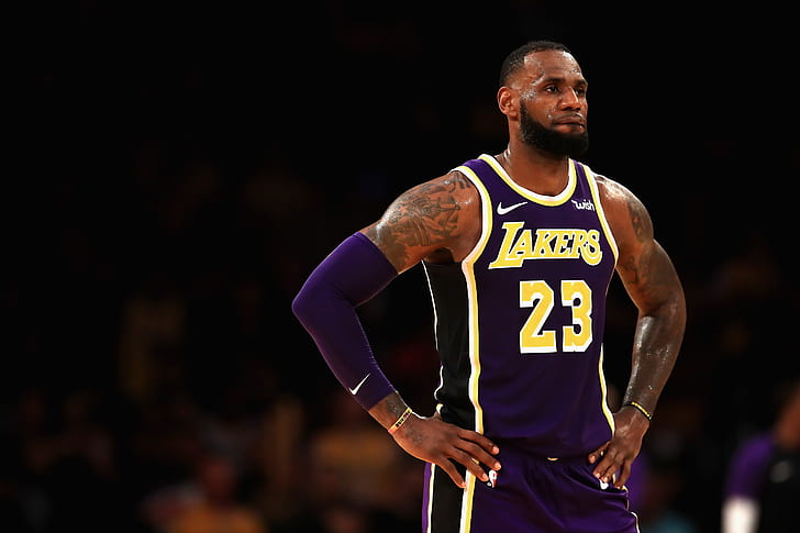 LeBron James Lakers Jersey, los angeles lakers, lebron james, nba, basketball Free HD Wallpaper