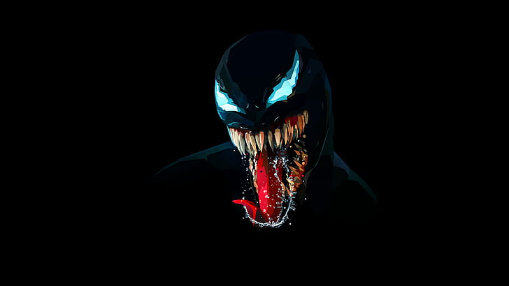 Marvel Venom Artwork, venom, artwork, minimal, black Free HD Wallpaper