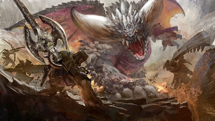 Monster Hunter Deviljho Armor, video game, monster hunter, diablos monster hunter Free HD Wallpaper