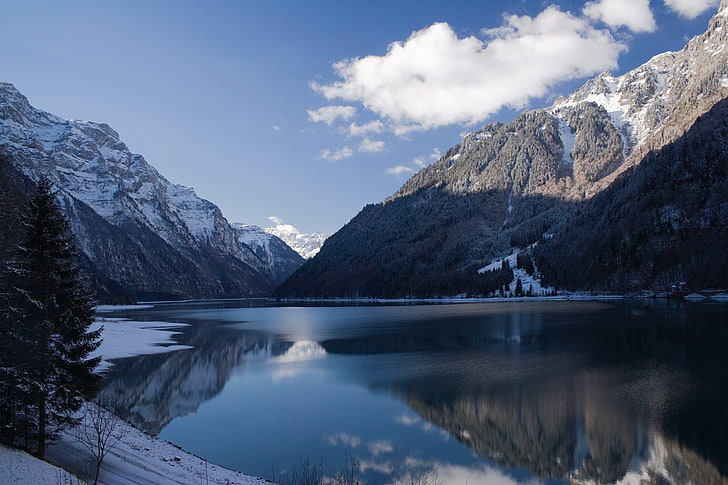 Moraine Lake Winter, tranquil scene, environment, winter, tranquility Free HD Wallpaper