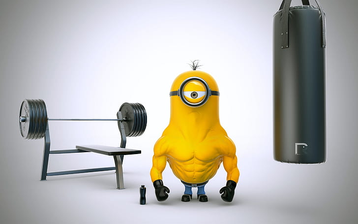 Muscle Minion, equipments,, Young, bodybuilder, young Free HD Wallpaper