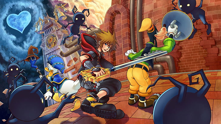 Persona 5, kingdom hearts, sora kingdom hearts, goofy, kingdom hearts iii Free HD Wallpaper