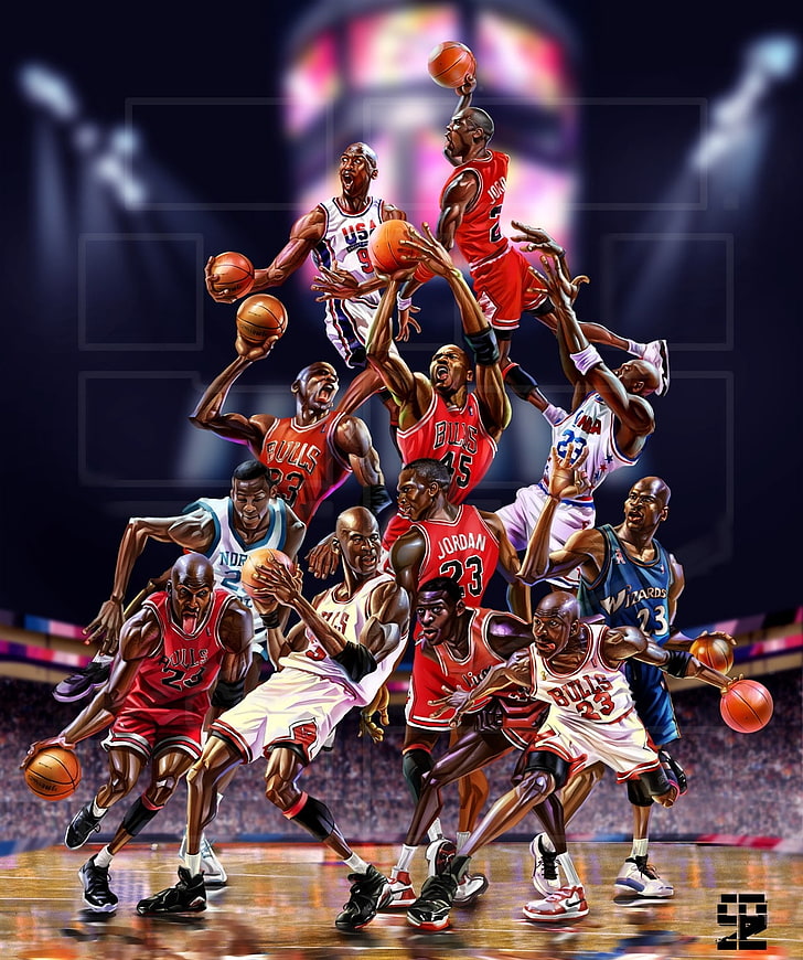 Space Jam Movie, HD, jordan, art, sports Free HD Wallpaper