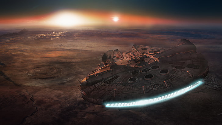 Star Wars Falcon, planet earth, horizon, travel destinations, city Free HD Wallpaper