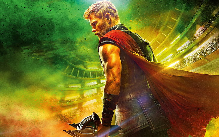 Thor Ragnarok, digital composite, lifestyles, young adult, blurred motion