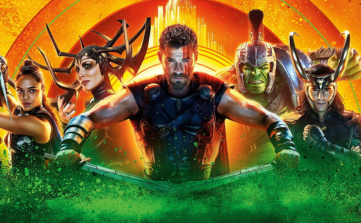 Thor Ragnarok Hela, architecture, orange color, creativity, male likeness Free HD Wallpaper