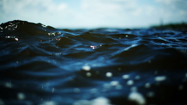 Underwater Deep Ocean, waves, sea  ocean, resolution, water