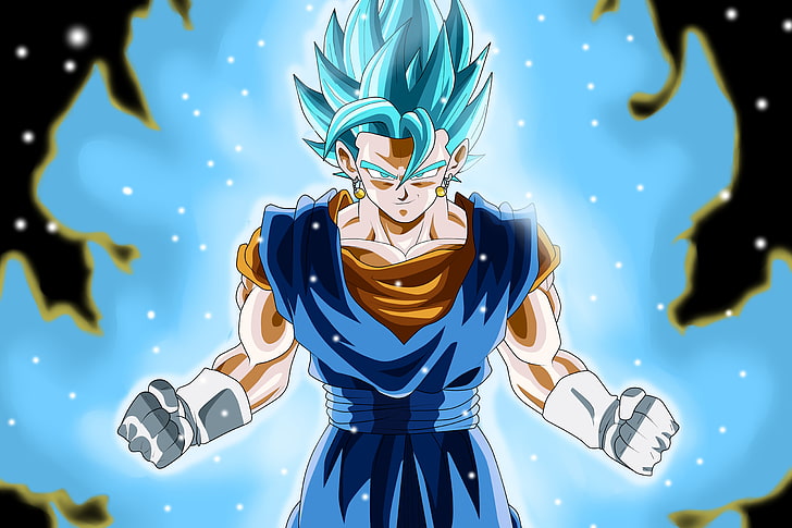 Vegito SSJ Blue, creativity, outdoors, sky, art and craft Free HD Wallpaper