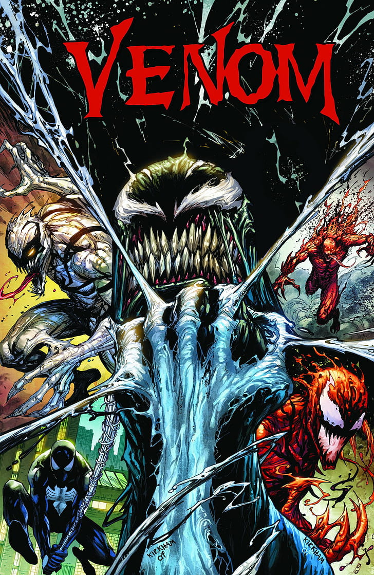 Venom Cover Art, toxin, anti venom, spiderman, carnage Free HD Wallpaper