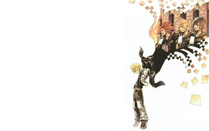 video games, white, anime, roxas Free HD Wallpaper