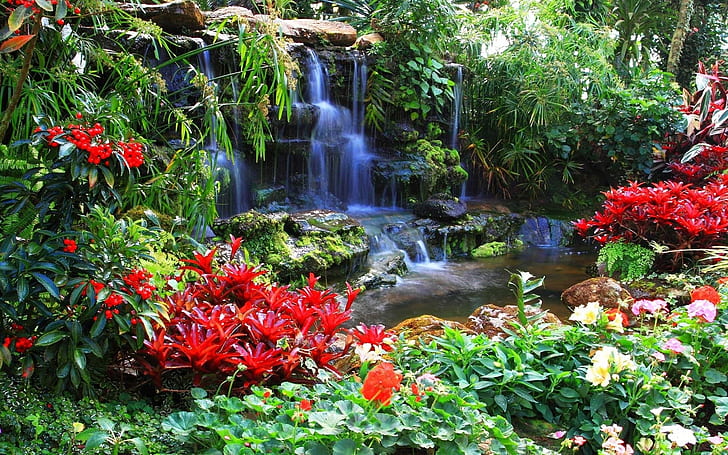 Water Fountain Garden Ideas, full screen nature  desktop hdmi 1920x1200 Free HD Wallpaper