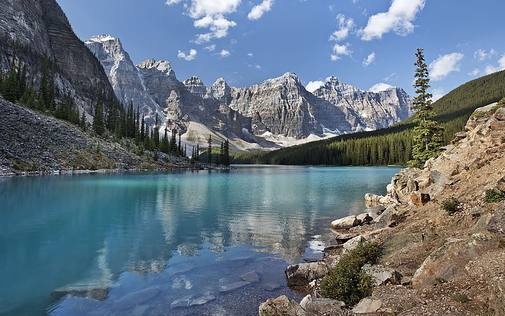 Winter Camping Banff National Park, full screen nature  desktop hdmi 1920x1200 Free HD Wallpaper