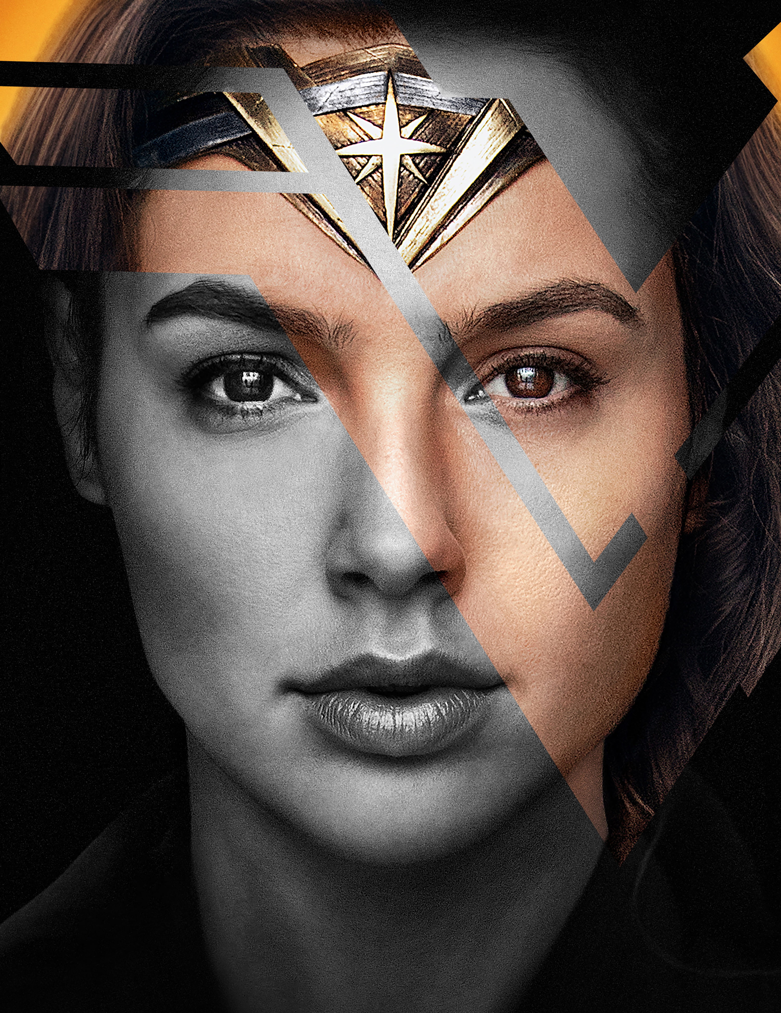 Wonder Woman Headshot, justice league, gal gadot, wonder woman