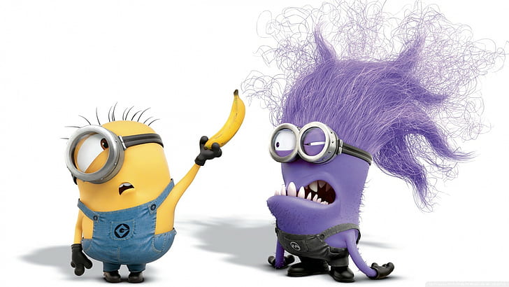 Yellow Minion, despicable, banana, despicable me, minions Free HD Wallpaper