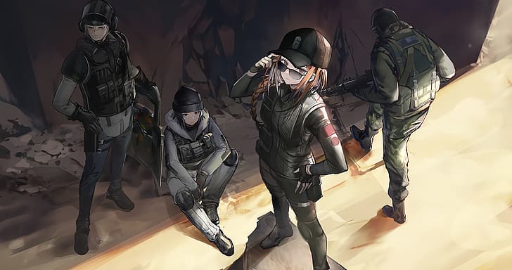 arknights, rainbow six siege Free HD Wallpaper