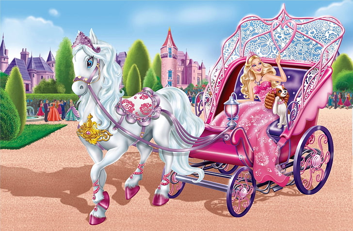 Barbie 12 Dancing Princesses Names, art and craft, multi colored, sculpture, cloud  sky Free HD Wallpaper