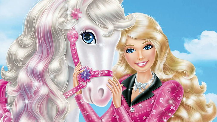 Barbie and Her Sisters in a Pony Tale DVD, young women, young adult, looking at camera, people Free HD Wallpaper