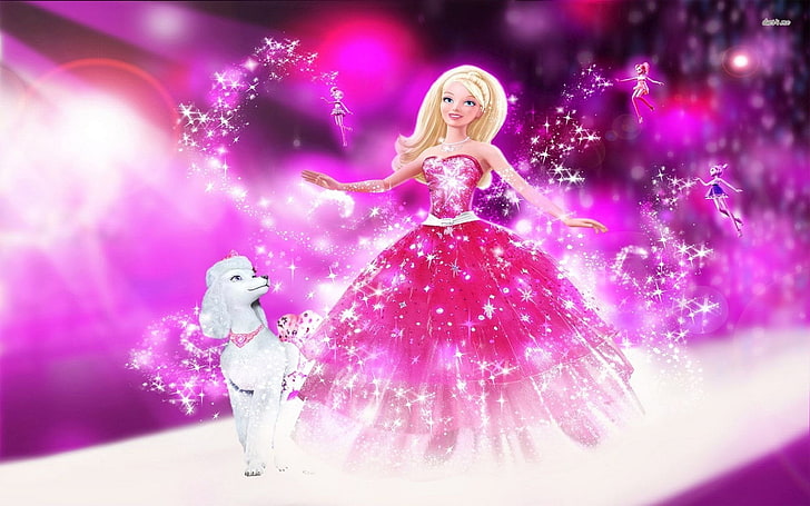 Barbie Fashion Fairy Tale Dress, makeup, purple, barbie, young adult Free HD Wallpaper