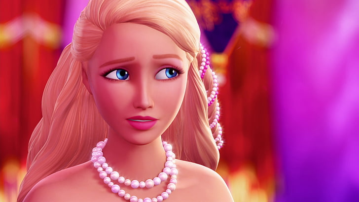 Barbie Movie Stills, human face, blond hair, makeup, glamour Free HD Wallpaper