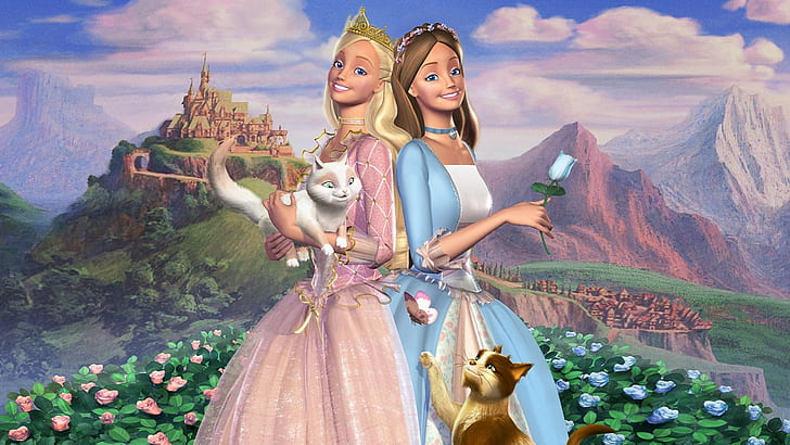 Barbie Princess and the Pauper Serafina, mountain, sky, outdoors, people Free HD Wallpaper