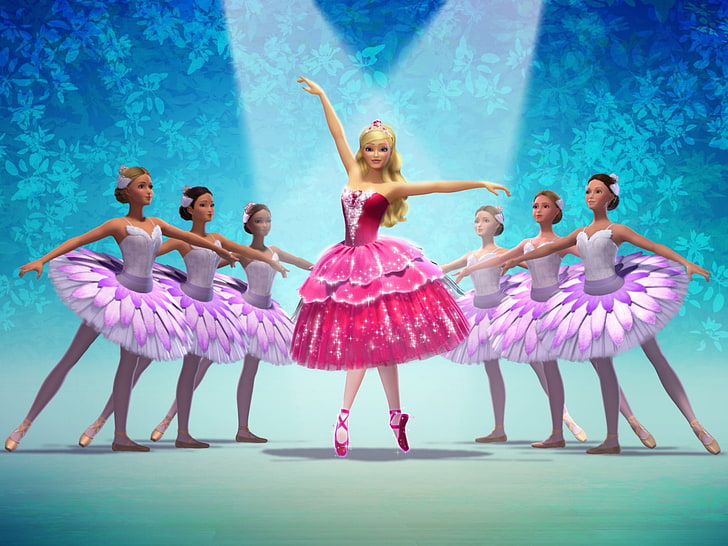 Barbie Princess, ballet, child, pink color, togetherness Free HD Wallpaper