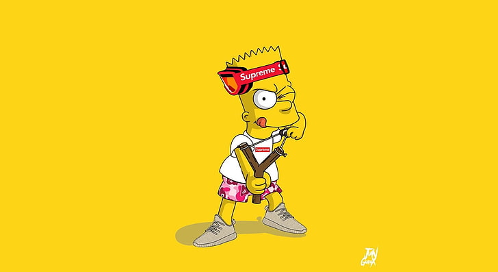 Bart Simpson Supreme Logo, supreme, products, supreme brand, the simpsons