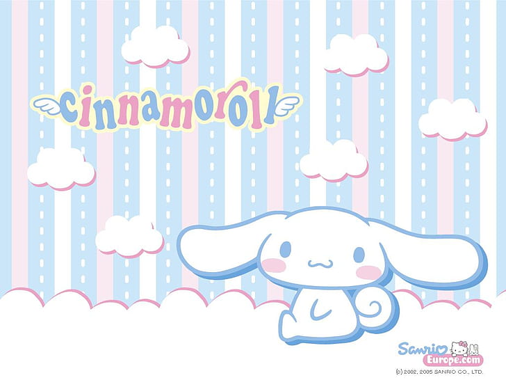 Cinnamon Hello Kitty, kitty, art, clouds, hello Free HD Wallpaper